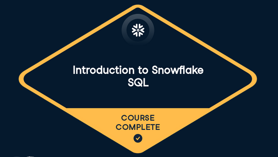 DataCamp Introduction to Snowflake SQL badge